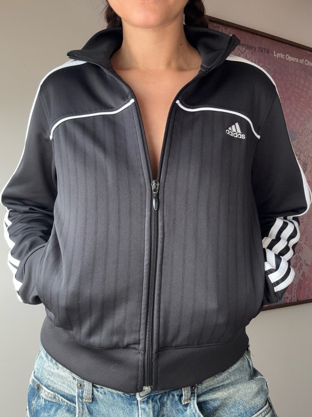 Adidas Black Track Jacket 🖤 size M
